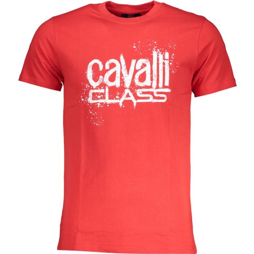 CAVALLI CLASS MEN'S SHORT SLEEVE T-SHIRT RED slika 1