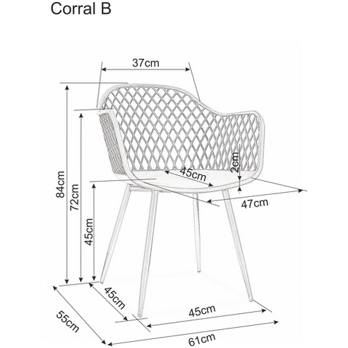Stolica Corral B-crna slika 2