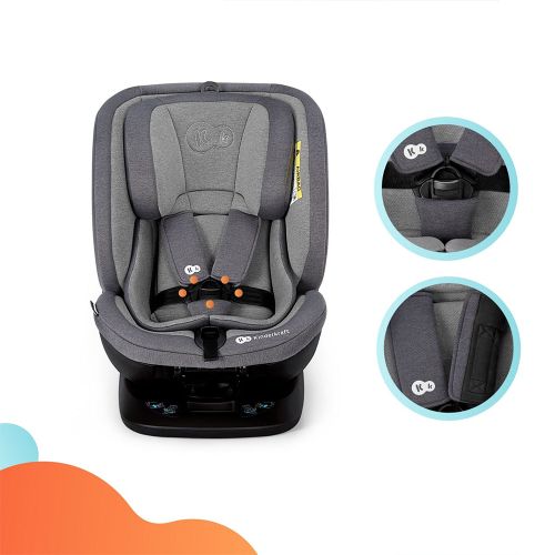 Kinderkraft autosjedalica XPEDITION 0-36 kg Isofix, siva slika 39