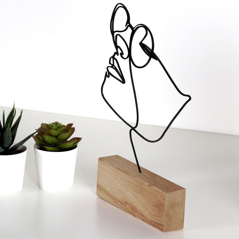 Decorative object M-037, colour: black slika 3