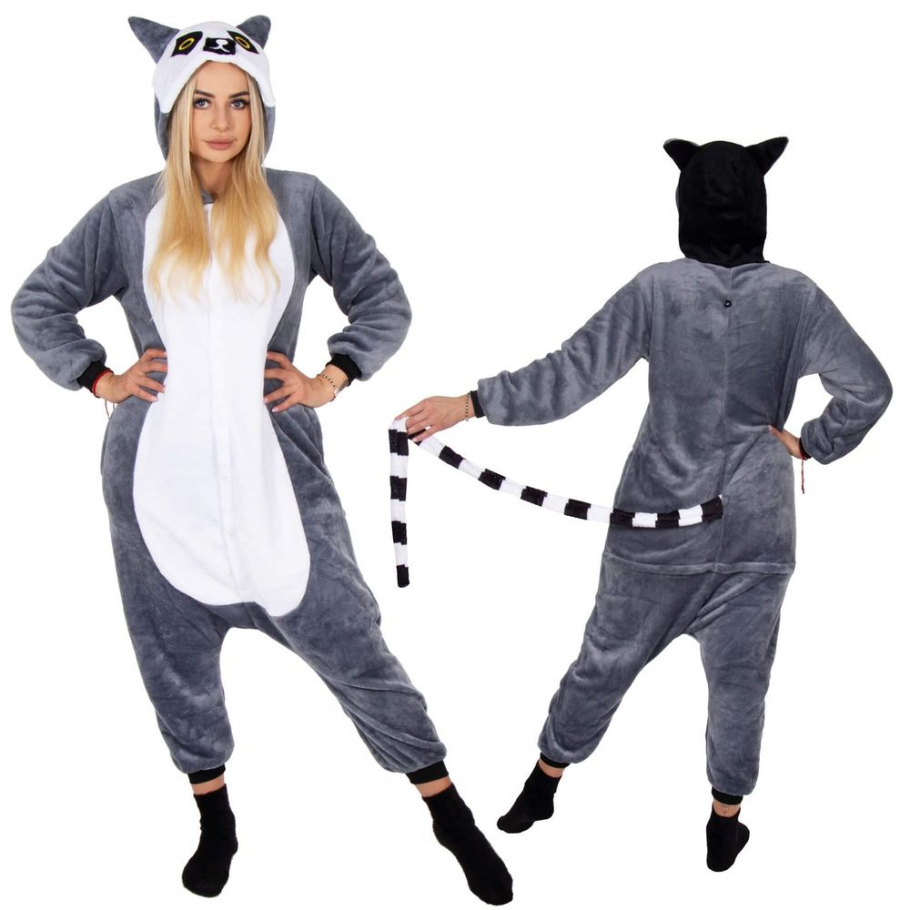 Kigurumi pidžama lemur slika 1
