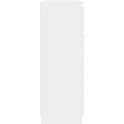 Komoda s ladicama visoki sjaj bijela 120 x 35 x 99 cm iverica slika 5