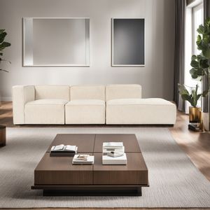 Atelier Del Sofa Kutna garnitura, More M (M8-M1-M3) - Cream