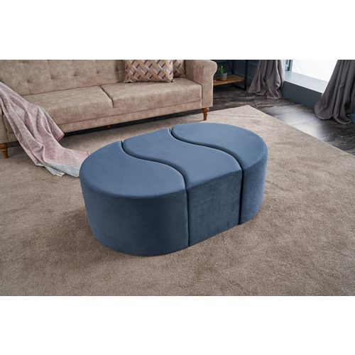 Atelier Del Sofa Alya Puf - Plavi Puf slika 1