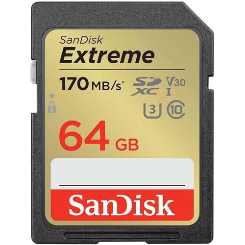 SanDisk Extreme PLUS SDXC memorijska kartica od 32GB, 170MB/s čitanje i 80MB/s pisanje, UHS-I, Class 10, U3, V30 slika 1