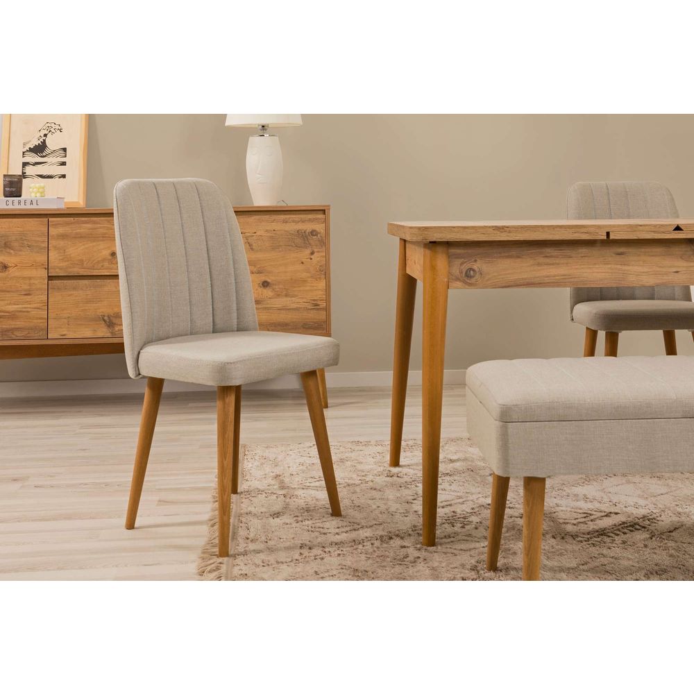 Chair Vina 1005 - Oak, Cream, Walnut   slika 1