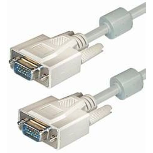 Transmedia VGA Monitor Cable 15pin,20m, bijela slika 1