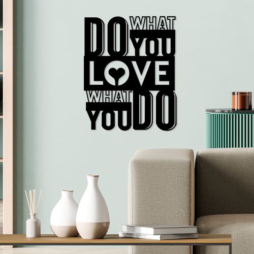 Wallity Metalna zidna dekoracija, What Do You Love slika 2