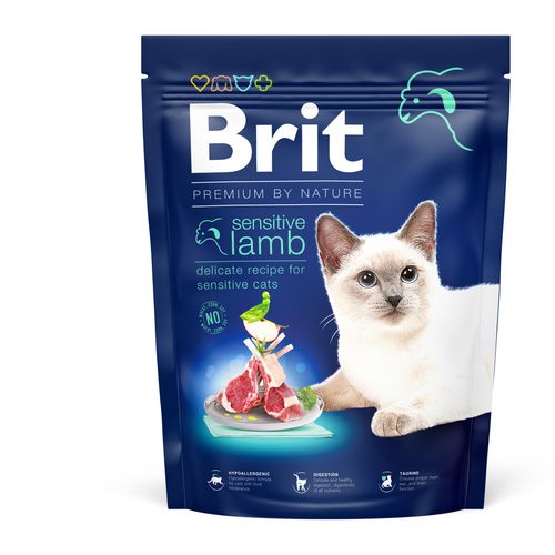 Brit Premium by Nature Cat Sensitive s janjetinom, 300 g slika 1
