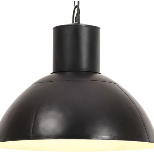 Viseća svjetiljka 25 W crna okrugla 48 cm E27 slika 34