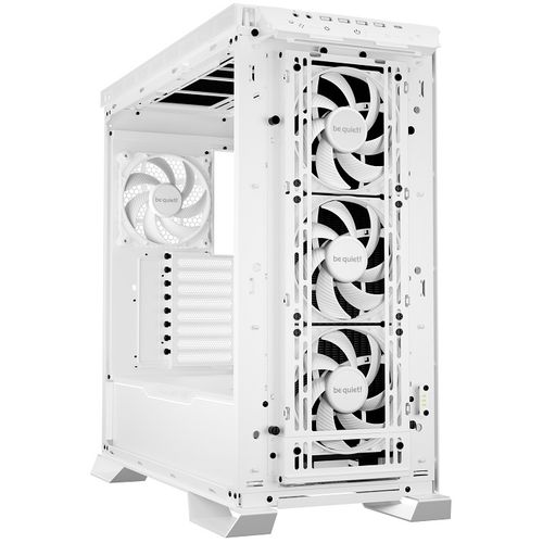 be quiet! BGW51 DARK BASE PRO 901 White, MB compatibility: E-ATX / XL-ATX / ATX / M-ATX / Mini-ITX, Three pre-installed be quiet! Silent Wings 4 140mm PWM fans, Integrated Fan Hub, Ready for water cooling radiators up to 420mm slika 3