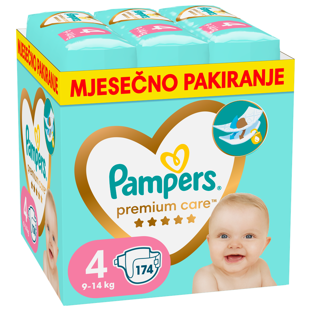 Pampers Premium Care pelene mjesečno pakovanje slika 3