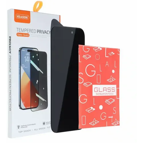 Kaljeno staklo 6D Pro Veason Privacy Glass – za iPhone 14 Pro Max crno slika 2