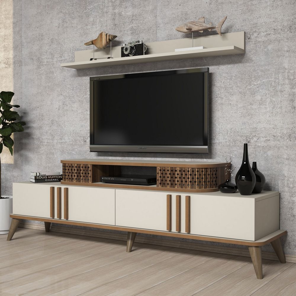 TV komoda Eylu - krem boja slika 1