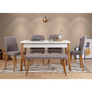Costa 0701 - 2 AB Set Stola i Stolica od Atlantskog Borova (6 Komada)