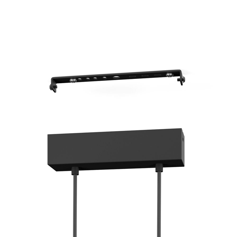 Eglo visilica/2, LED, 2x13W, 3120lm, dimabilna, crna/drvo/bijela "Panagria" slika 3