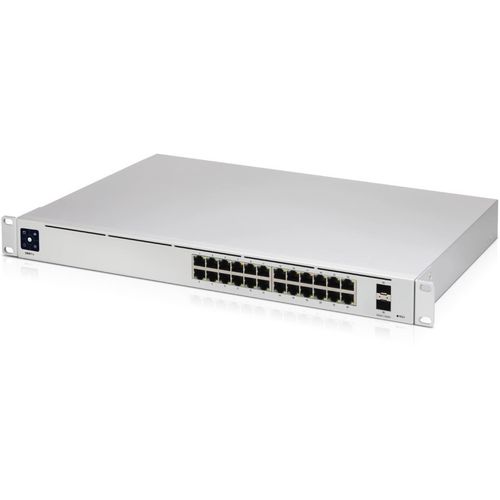 Ubiquiti Pro 24  24-port  Layer 3 switch supporting 10G SFP+ connections with fanless cooling slika 1