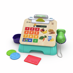 Hape Drvena kasa Magic Touch Cash Register 800914 - FR/ES/EN/DE