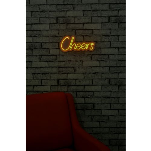 Wallity Ukrasna plastična LED rasvjeta, Cheers - Yellow slika 12