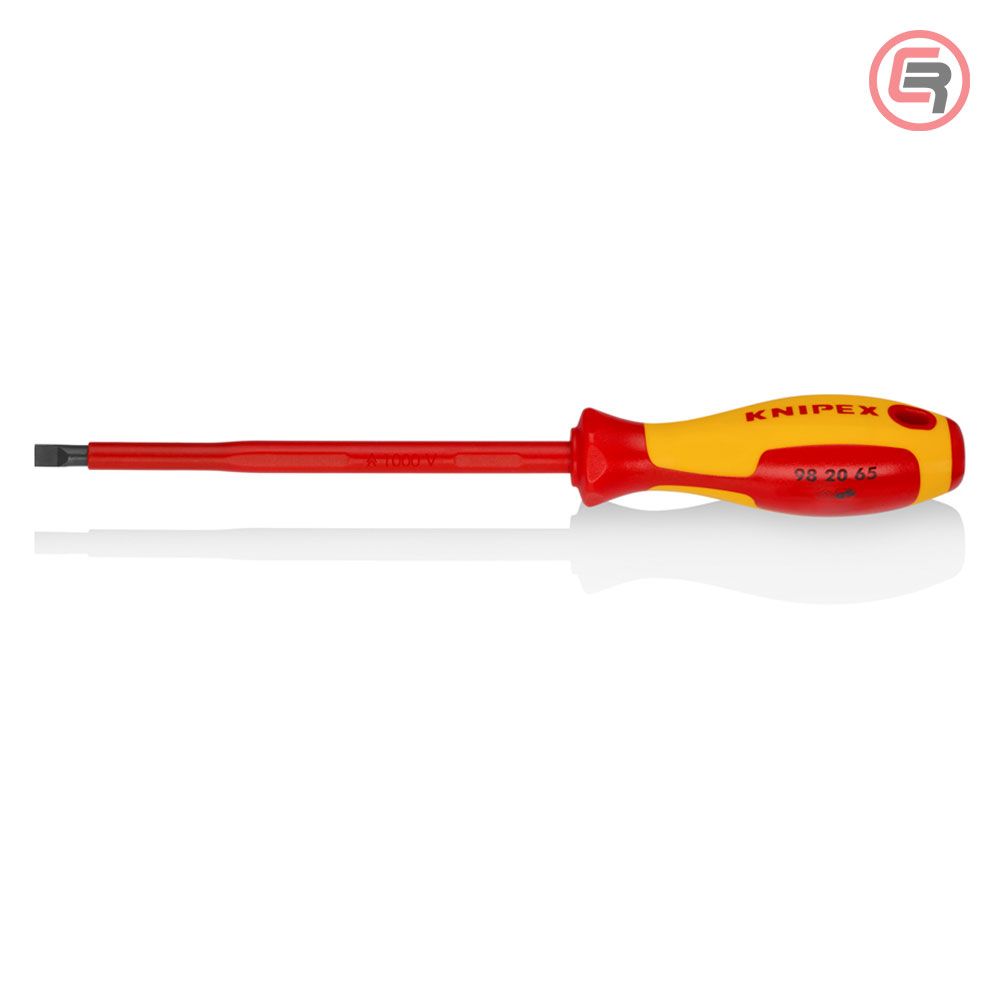 Knipex Odvijač Plosnati VDE 6,5 x 150 / 262 mm 1000V – 98 20 65 slika 1