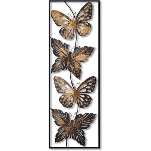 Wallity Metalna zidna dekoracija, Metal Art Butterfly slika 1