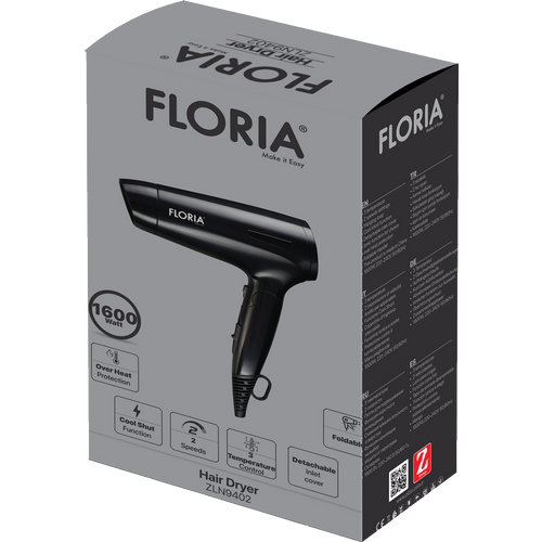 Floria Fen za kosu, 1600 W - ZLN9402 slika 2