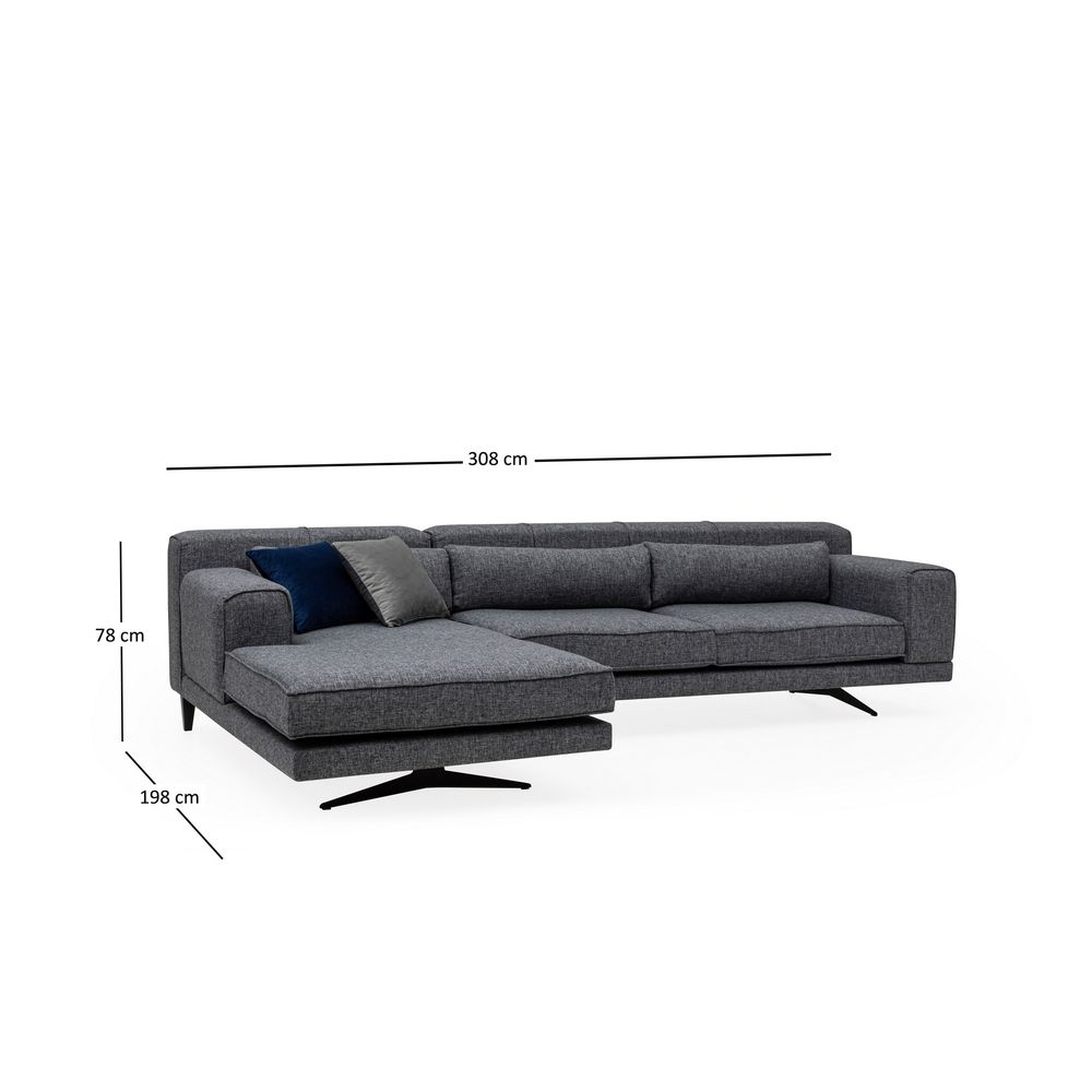 Jivago Corner Left (Chl-2R) - Sivi Ugaoni Sofe slika 11