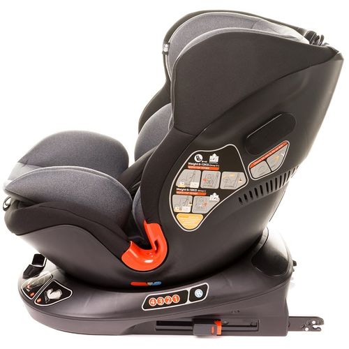 4Baby autosjedalica grupa 0+/1/2/3 (0-36 kg) Space-Fix Black slika 3