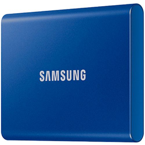Samsung MU-PC1T0H/WW Portable SSD 1TB, T7, USB 3.2 Gen.2 (10Gbps), [Sequential Read/Write : Up to 1,050MB/sec /Up to 1,000 MB/sec], Blue slika 1