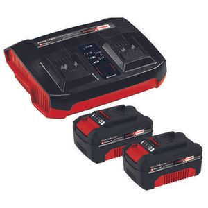 Einhell Punjač baterija PXC Twincharger Kit 2x4.0 Ah baterije + punjač, dva mjesta za punjenje