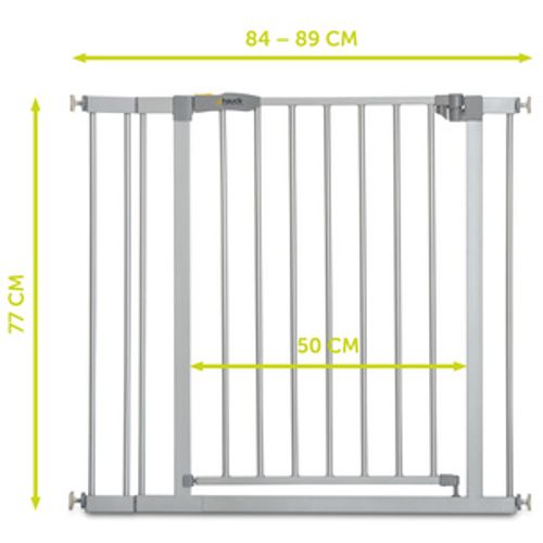 Hauck zaštitna ograda Stop N Safe 2 (75 - 80 cm) + nastavak 9 cm white = 84 - 89 cm slika 2