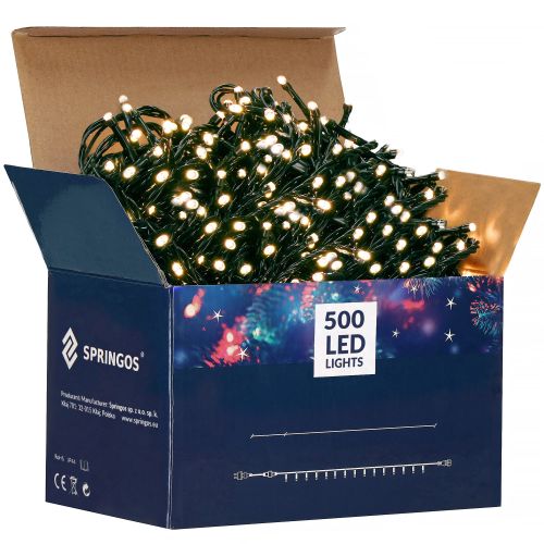 Springos božićne lampice, 500 LED, 31,5 m, toplo bijela slika 3