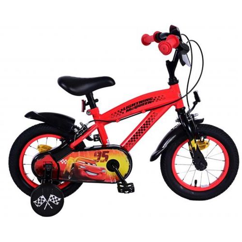 Dječji bicikl Disney Cars 12" s dvije ručne kočnice crveni slika 1