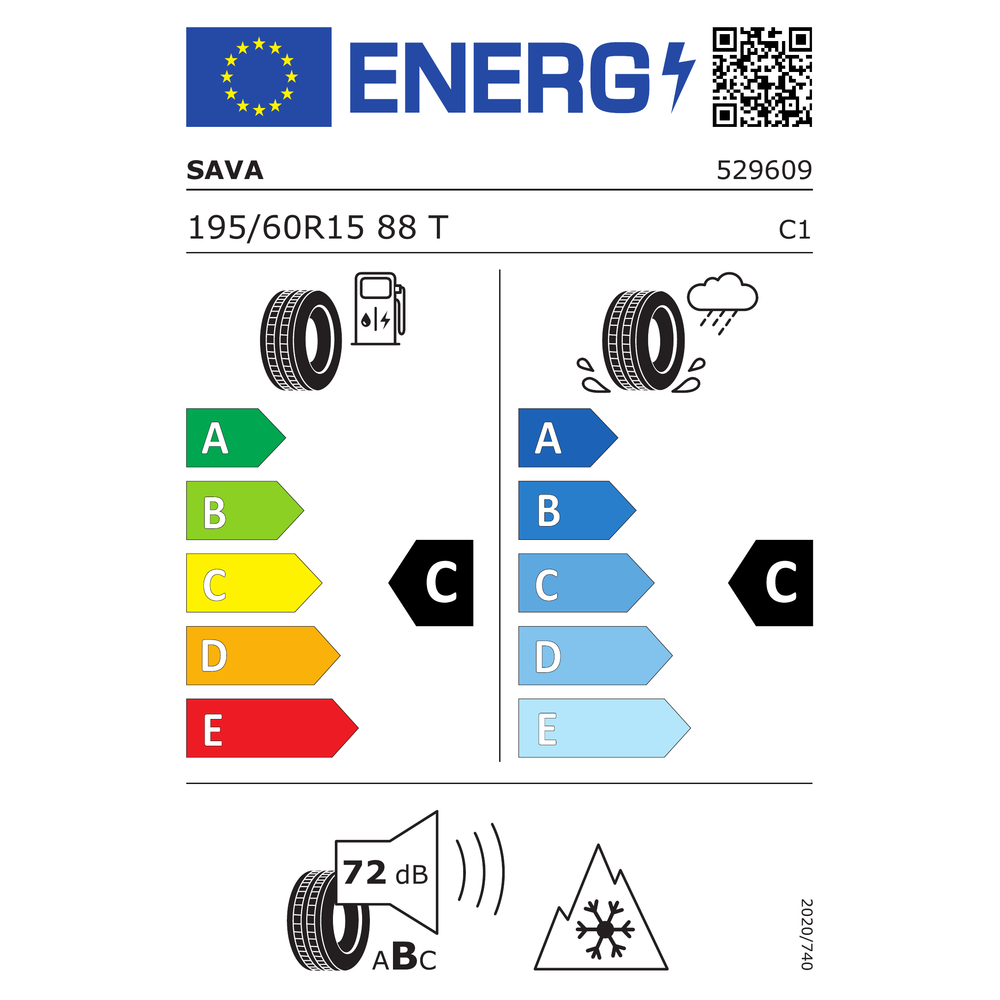 Sava Guma 195/60r15 88t eskimo s3+ ms tl sava zimske gume slika 2