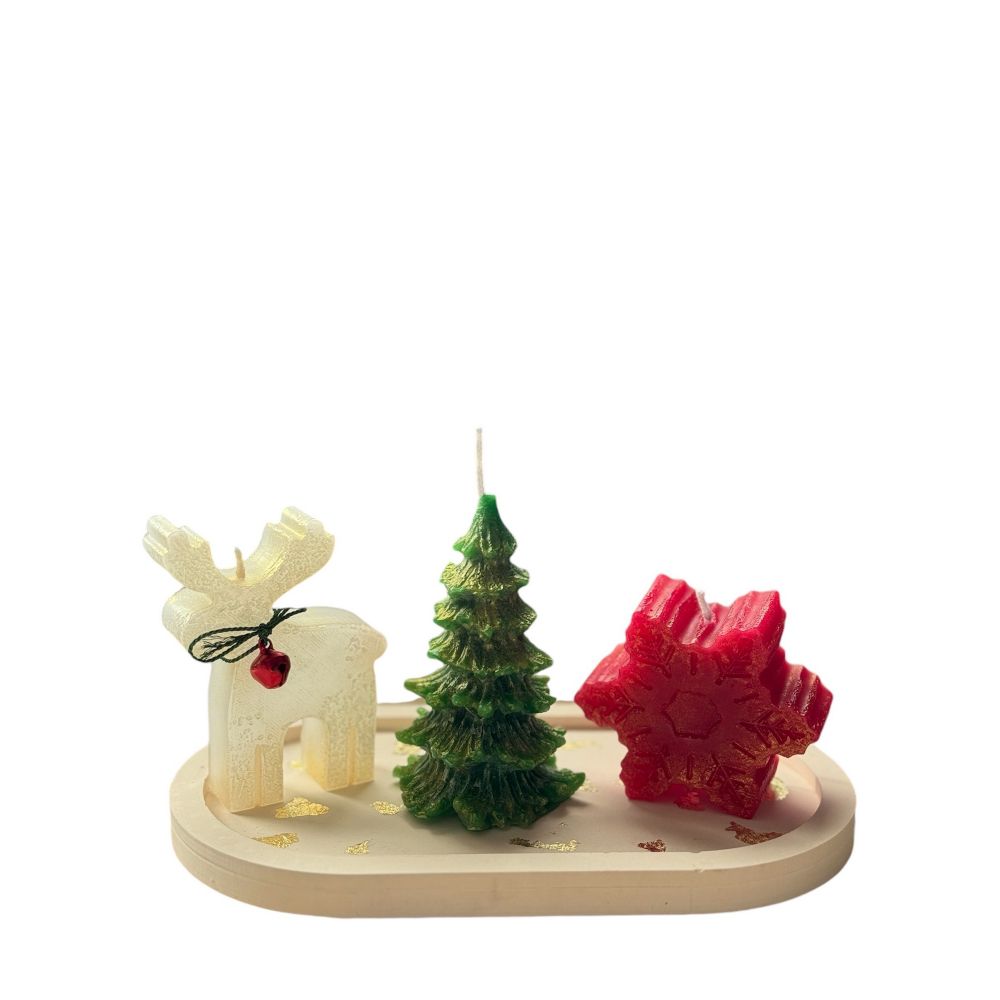 Candle set (4 pieces) Christmas Candle Set2, colour: multicolor slika 2