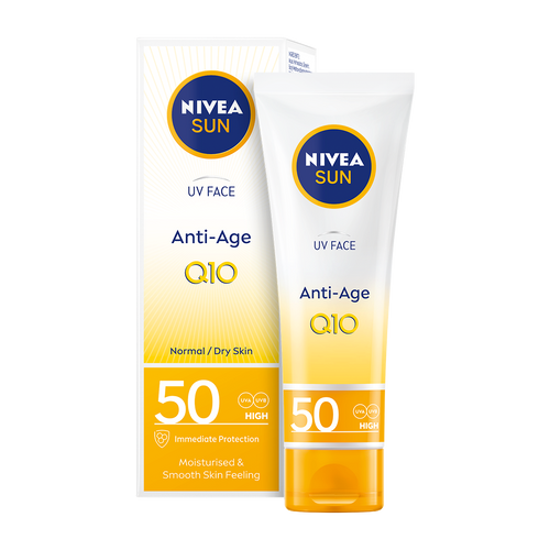 NIVEA Sun Q10 UV Face Anti-Age za zaštitu kože lica od sunca SPF 50 50 ml slika 2