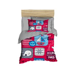 Set Posteljine za Bebe PH163 u Pink, Grey i Blue Bojama