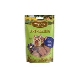 Dog Fest Lamb Medallions, Small breed, poslastica za pse malih pasmina s janjetinom, 55 g