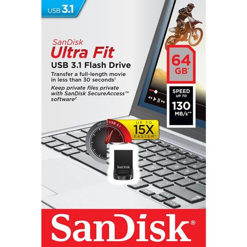 SanDisk Ultra Fit USB 3.1 memorijski stick od 64GB slika 3