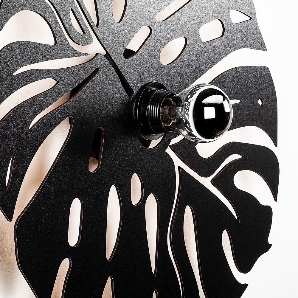 W-035 Crna Zidna Lampa slika 4