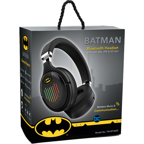DC Bežične slušalice, Batman, Bluetooth, microSD, FM radio - BATMAN Bluetooth Headset  slika 2