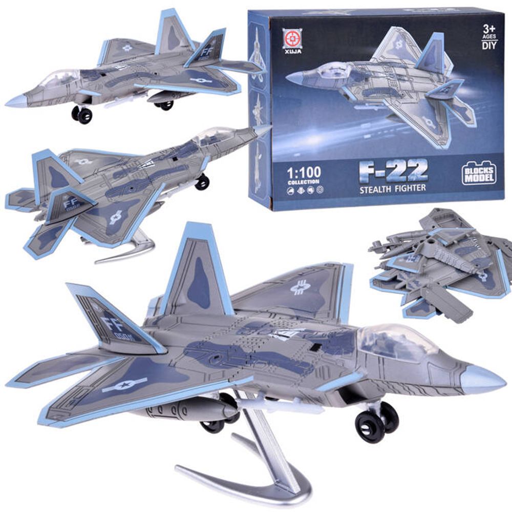 Set kocki model mlaznog aviona f-22 1:100 za5027 slika 1