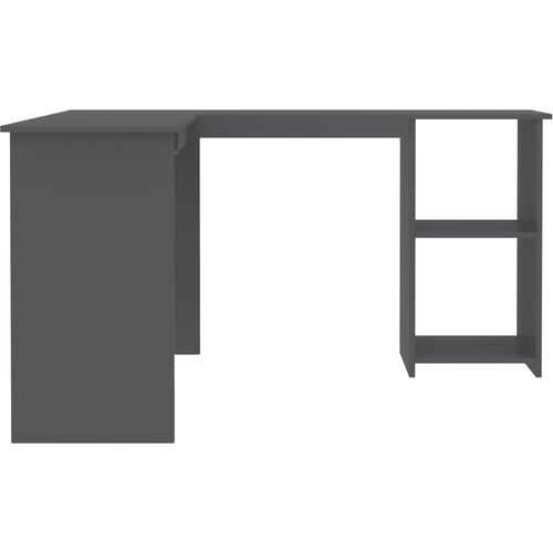 Kutni radni stol sivi 120 x 140 x 75 cm od iverice slika 18