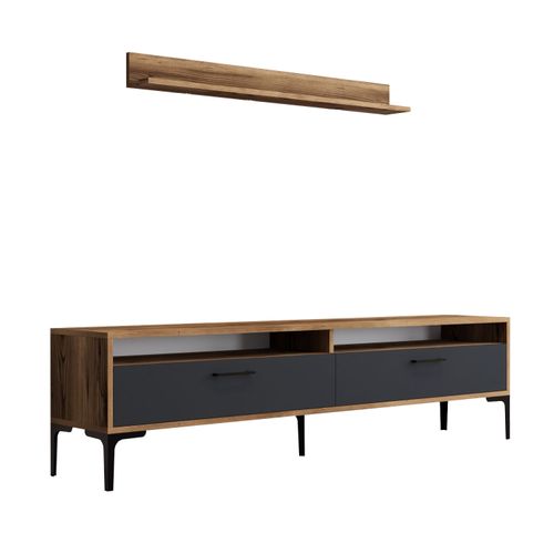 Woody Fashion TV jedinica, Istanbul - Walnut, Anthracite slika 5