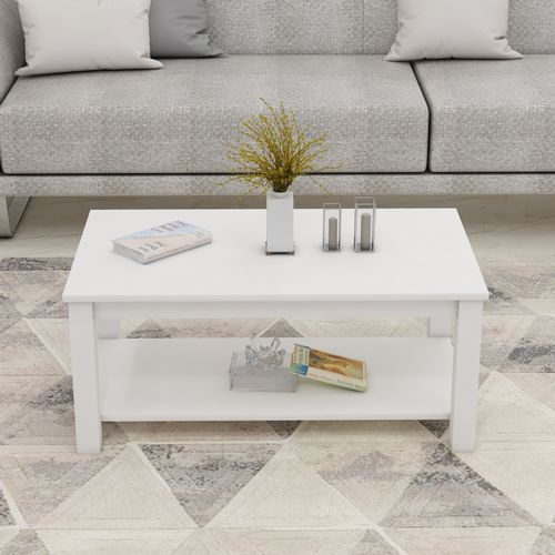 Larissa - White White Coffee Table slika 3