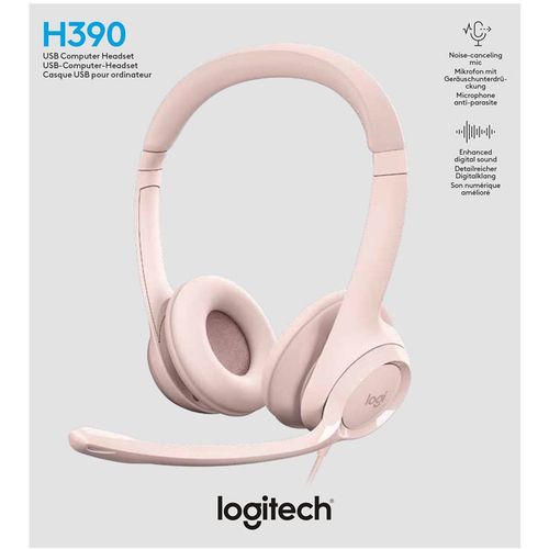 Slušalice Logitech H390 USB - ROSE, 981-001281 slika 2