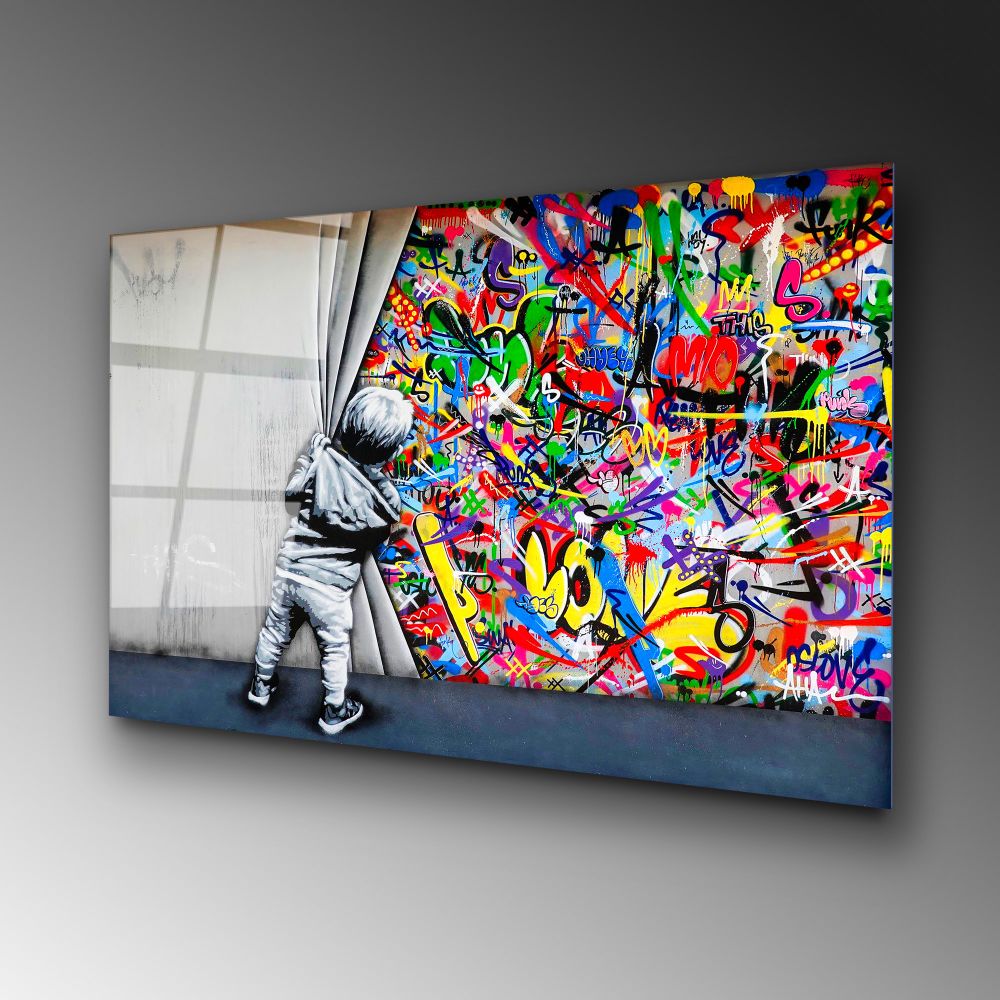 UV-782 Dekorativna Slika na Kaljenom Staklu, 70 x 100 cm, Višebojna slika 5