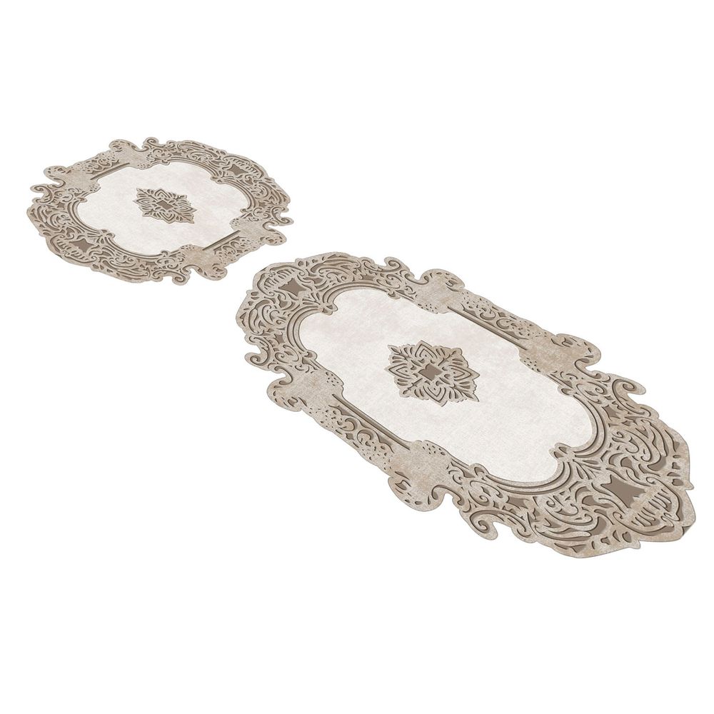 Set Kupaonskih Tepiha u Krem Boji 210FG41715KR (2 Komada) slika 4