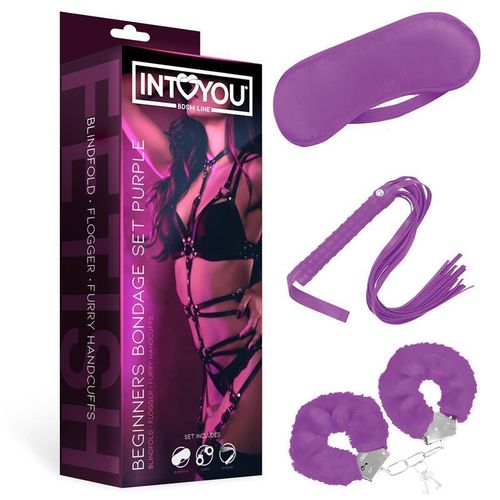 Intoyou Beginners Bondage 3 dijelni komplet - Ljubičasta slika 1