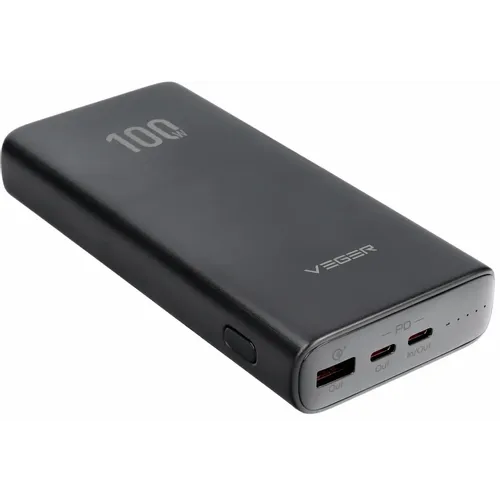 VEGER powerbank 20.000 mAh PD QC3.0 5A 100W T100 (W2032C-100) crna slika 6